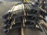 ¾” x 2 1/2” HR flat bar “Scrolls” rolled, welded and drilled.